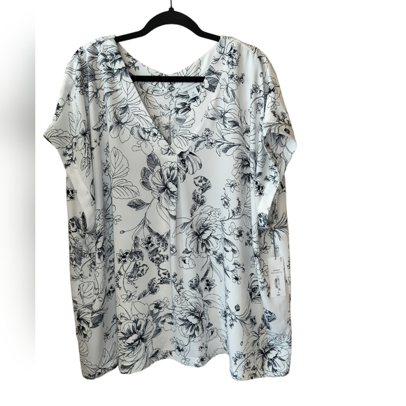 Liz Claiborne Floral Pattern Blouse - Picture 1 of 8